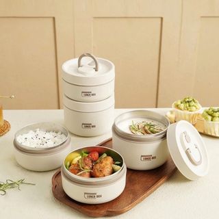 HỘP CƠM GIỮ NHIỆT 3 TẦNG KÈM TÚI