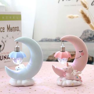 Đèn Ngủ Kỳ Lân, Đèn Ngủ Decor , Trang Trí Phòng, Đèn Ngủ Mô Hình Mặt Trăng Kì Lân Để Bàn Trang Trí Phòng Ngủ