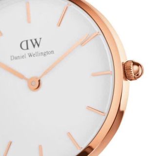 ĐỒNG HỒ NỮ CAO CẤP DANIEL W PETITE DÂY DÙ HỒNG ROUGE FULLBOX TEM