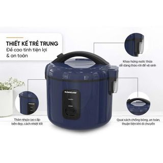 NỒI CƠM ĐIỆN 1,2L SUNHOUSE SHD8213