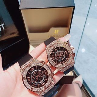 SALE BỎ MẪU ĐỒNG HỒ NAM NỮ THỜI TRANG HUPLOT GIẢ CƠ VIỀN HỘT