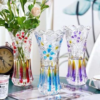 BÌNH CẮM HOA MÀU NHIỀU KIỂU 35CM