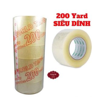 BĂNG KEO TRONG 200YARD 1 CÂY 6 CUỘN ( LOẠI 1K8)
