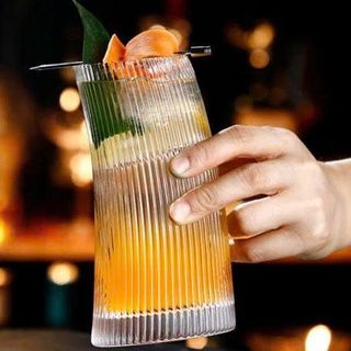 BỘ 6 LY THỦY TINH SỌC CONG 520ML CAO CẤP