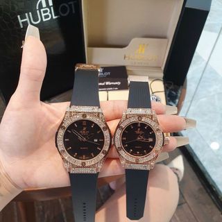 SALE BỎ MẪU ĐỒNG HỒ NAM NỮ THỜI TRANG HUPLOT 2 VIỀN HỘT