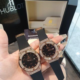 SALE BỎ MẪU ĐỒNG HỒ NAM NỮ THỜI TRANG HUPLOT 2 VIỀN HỘT