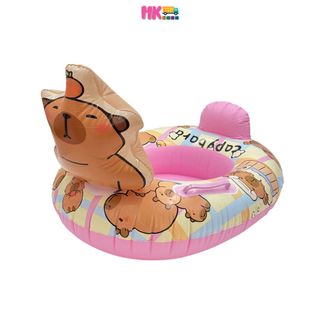 Phao bơi ngồi xỏ chân hình con vật ngộ nghĩnh con cá thiên nga Koromi Vịt cho bé bơi an toàn