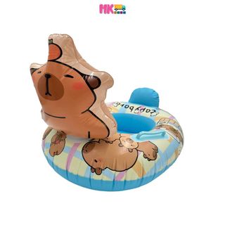 Phao bơi ngồi xỏ chân hình con vật ngộ nghĩnh con cá thiên nga Koromi Vịt cho bé bơi an toàn