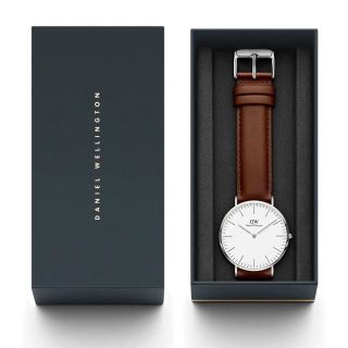 ĐỒNG HỒ NAM NỮ CAO CẤP DANIEL W CLASSIC DÂY DA FULLBOX TEM