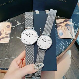 ĐỒNG HỒ NỮ CAO CẤP DANIEL W PETITE MẶT LƯỚI TRÒN FULLBOX TEM