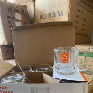 BỘ 6 LY THỦY TINH CÓ QUAI TZ4301- 170
