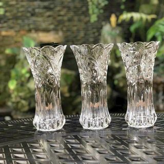 BÌNH CẮM HOA TRẮNG NHIỀU KIỂU 30CM