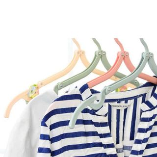 Set 10 Cái Móc Treo Quần Áo Chống Trượt, Bộ 10 Móc Nhựa Treo Quần Áo