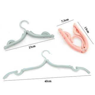 Set 10 Cái Móc Treo Quần Áo Chống Trượt, Bộ 10 Móc Nhựa Treo Quần Áo