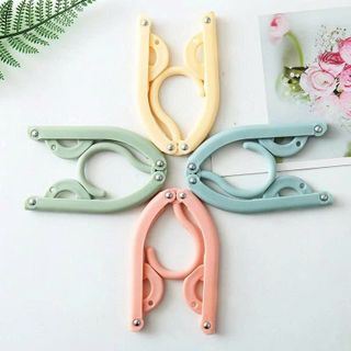 Set 10 Cái Móc Treo Quần Áo Chống Trượt, Bộ 10 Móc Nhựa Treo Quần Áo