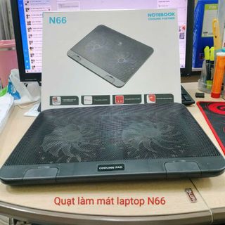 Đế tản nhiệt N66 - 2 quạt - làm mát laptop
