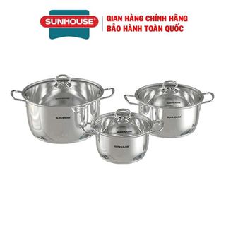 BỘ NỒI INOX 5 ĐÁY SUNHOUSE SHG788