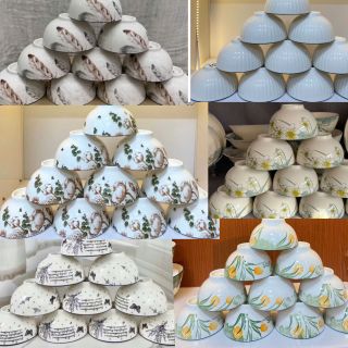 SET 10 bát in 4D  họa tiết sang trọng màu in sắc nét  mẫu mã kiểu dáng