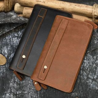 Ví cầm tay nam da bò thật 9010