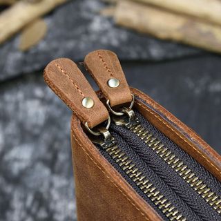 Ví cầm tay nam da bò thật 9010