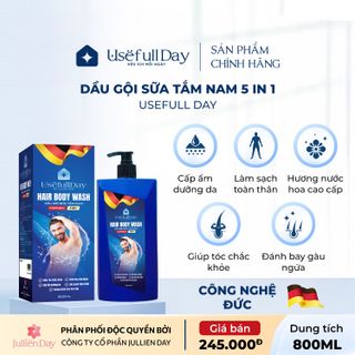 Dầu gội sữa tắm nam 5in1 hương nước hoa Usefull Day (800ml)