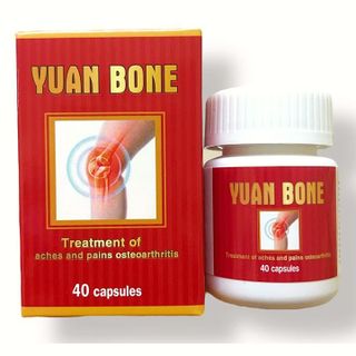 Viên uống Yuan Bone hỗ trợ nhức xương khớp, tê bì chân tay, thiếu chất nhầy khớp gối, khô khớp, thoát vị đĩa đệm xuất xứ Malaysia - Hộp 40 viên - Mã số 1361