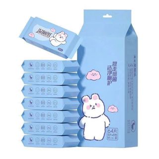 Khăn Ướt Mini Bỏ Túi Hoạ Tiết Cute, Giấy Ướt Bỏ Túi