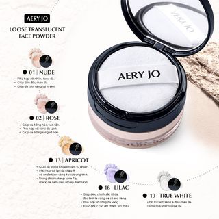 Phấn phủ bột kiềm dầu AERY JO Loose Translucent Powder dành cho mọi loại da 20g