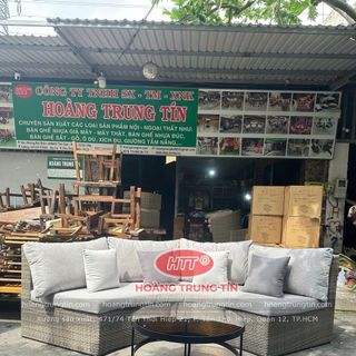 Sofa mây nhựa sân vườn cao cấp giá rẻ