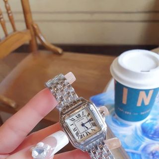 SALE BỎ MẪU ĐỒNG HỒ NỮ TRUNG CẤP CATIƠR MẶT VUÔNG KHOÁ BƯỚM