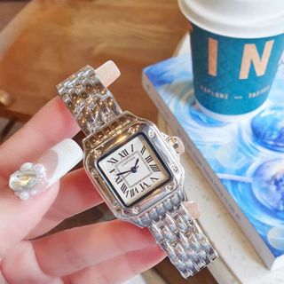 SALE BỎ MẪU ĐỒNG HỒ NỮ TRUNG CẤP CATIƠR MẶT VUÔNG KHOÁ BƯỚM