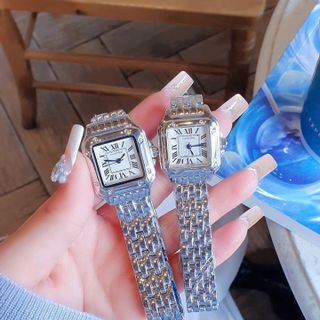 SALE BỎ MẪU ĐỒNG HỒ NỮ TRUNG CẤP CATIƠR MẶT VUÔNG KHOÁ BƯỚM