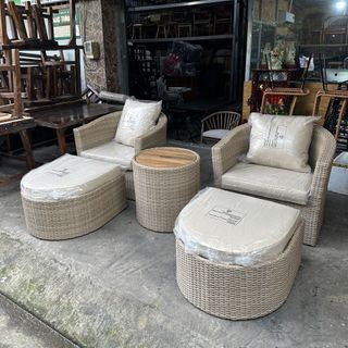 Sofa thư giãn nhựa giả mây thanh lý gấp giá rẻ