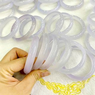 Vòng tay chalcedony tím tử la lan ni 51 đến 54 bản hẹ