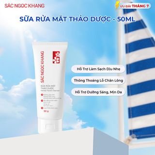 Sữa Rửa Mặt Thảo Dược Sắc Ngọc Khang [Tuýp 50g]