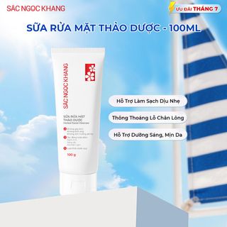 Sữa Rửa Mặt Thảo Dược Sắc Ngọc Khang [Tuýp 100g]