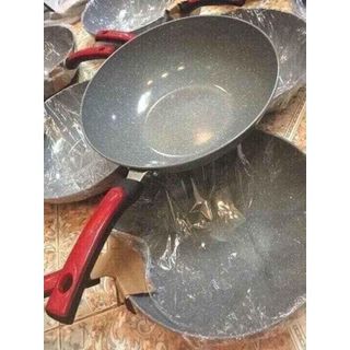 Chảo Đá Chống Dính Cán Đỏ Size 30cm ( Thùng 30 )