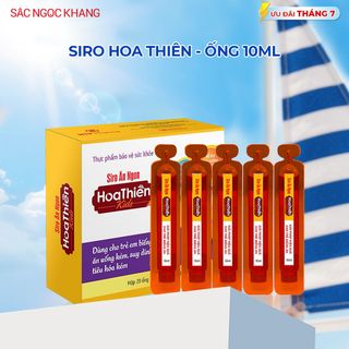 Siro Ăn Ngon Hoa Thiên Kids [Hộp 20 Ống x 10ml]