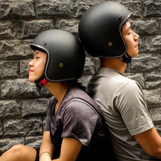 MŨ BẢO HIỂM ĐEN NHÁM 34 ĐẦU CHUYÊN PHƯỢT