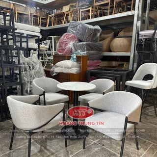 Ghế cafe sắt nệm cao cấp theo yêu cầu