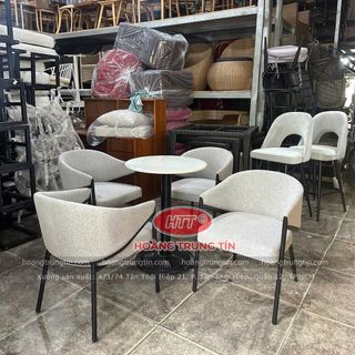 Ghế cafe sắt nệm cao cấp theo yêu cầu