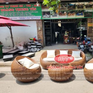Sofa trứng mây nhựa giá rẻ