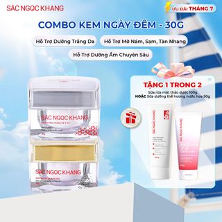 COMBO Kem Dưỡng Trắng Da - Mờ Nám Sạm Ngày & Đêm [Hộp 30g]