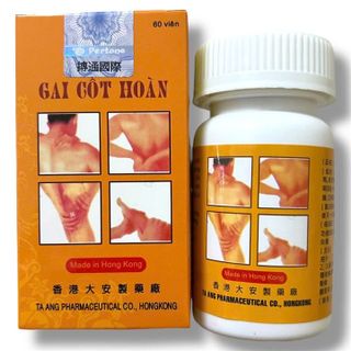 Viên uống Gai cốt hoàn hỗ trợ xương khớp, phong thấp nhức mỏi, đau lưng, nhức khớp, viêm khớp - Hộp 60 viên - Xuất xứ Hồng Kong - Mã số 1430
