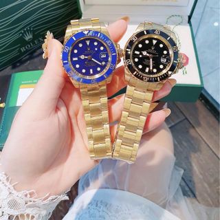 ĐỒNG HỒ NAM CAO CẤP RÔLET MÁY CƠ VIỀN XOAY DÂY THÉP
