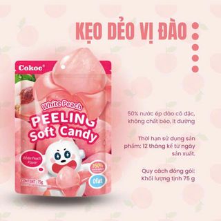KẸO LỘT VỎ TRÁI CÂY 8 HƯƠNG VỊ THƠM NGON 1 THÙNG 50 GÓI (75 GAM)