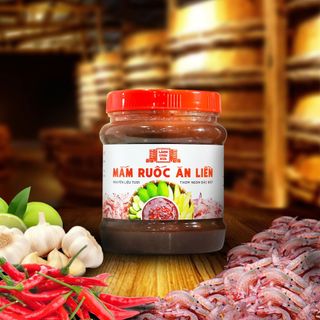 MẮM RUỐC TỎI ỚT ĂN LIỀN NGUYÊN LIỆU TƯƠI THƠM NGON ĐẶC BIỆT LÀNG CHÀI XƯA MẮM RUỐC TỎI ỚT HŨ 400G