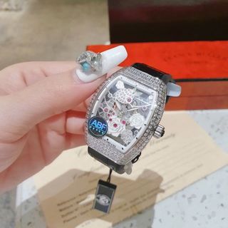 XẢ KHO ĐỒNG HỒ NỮ MÁY QUARZT THUỴ SỸ PRANCK MULLER ĐÍNH ĐÁ