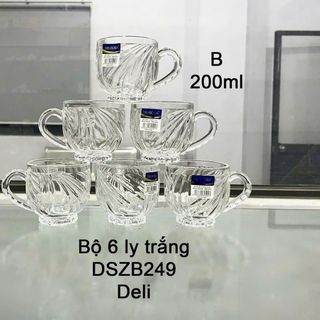 BỘ 6 LY THỦY TINH CAO CẤP DSZB249 MÃ B