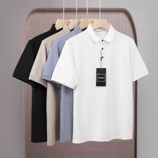 Áo POLO Nam Ngắn Tay Màu Trắng BASIC TRƠN